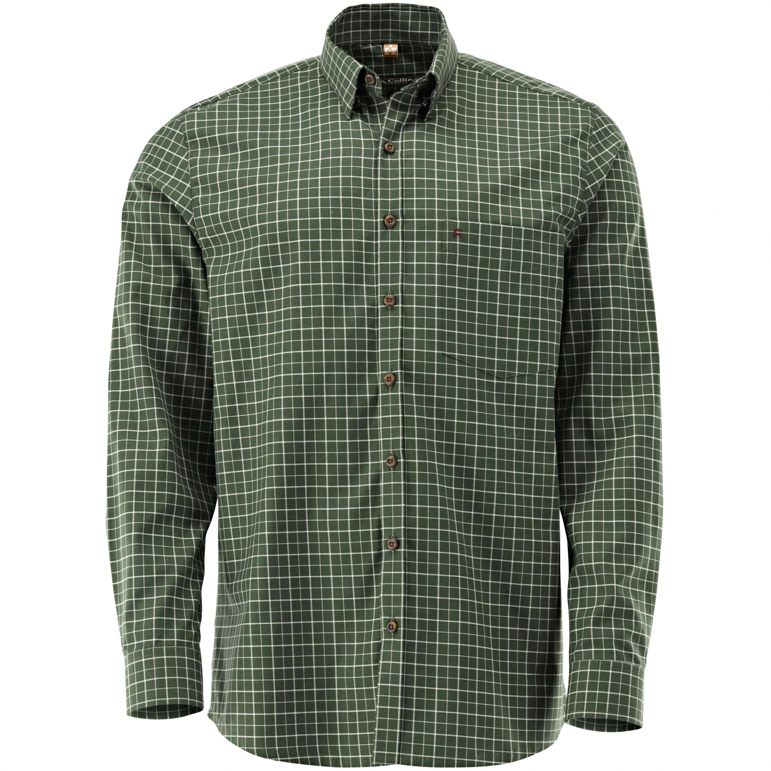 OS Trachten Shirt 1/1 Sleeve Regular Fit Men (Traditional Green) 