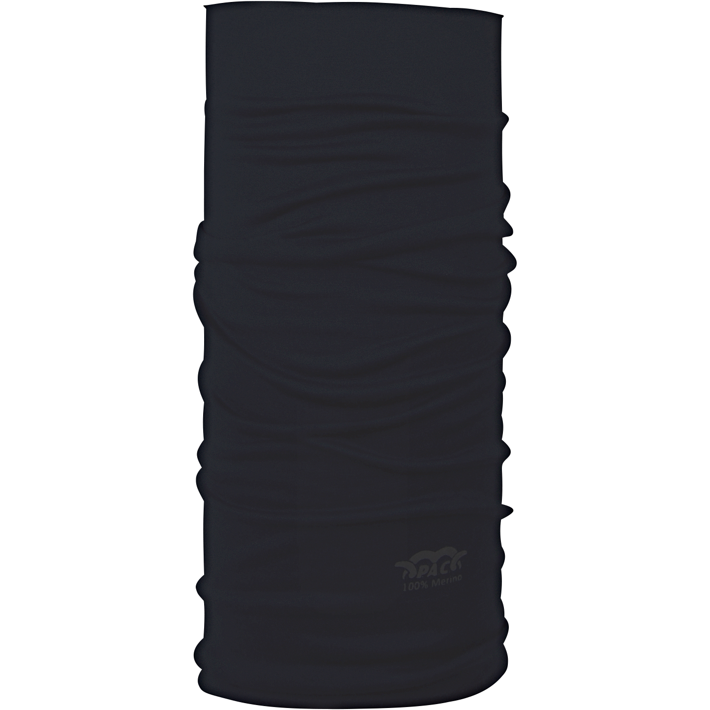 PAC Merino Wool Neck Warmer Unisex (Total Black) 