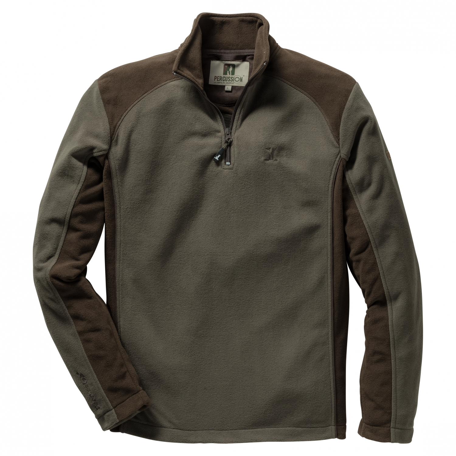 Percussion Fleece Sweater (olive/brown) 