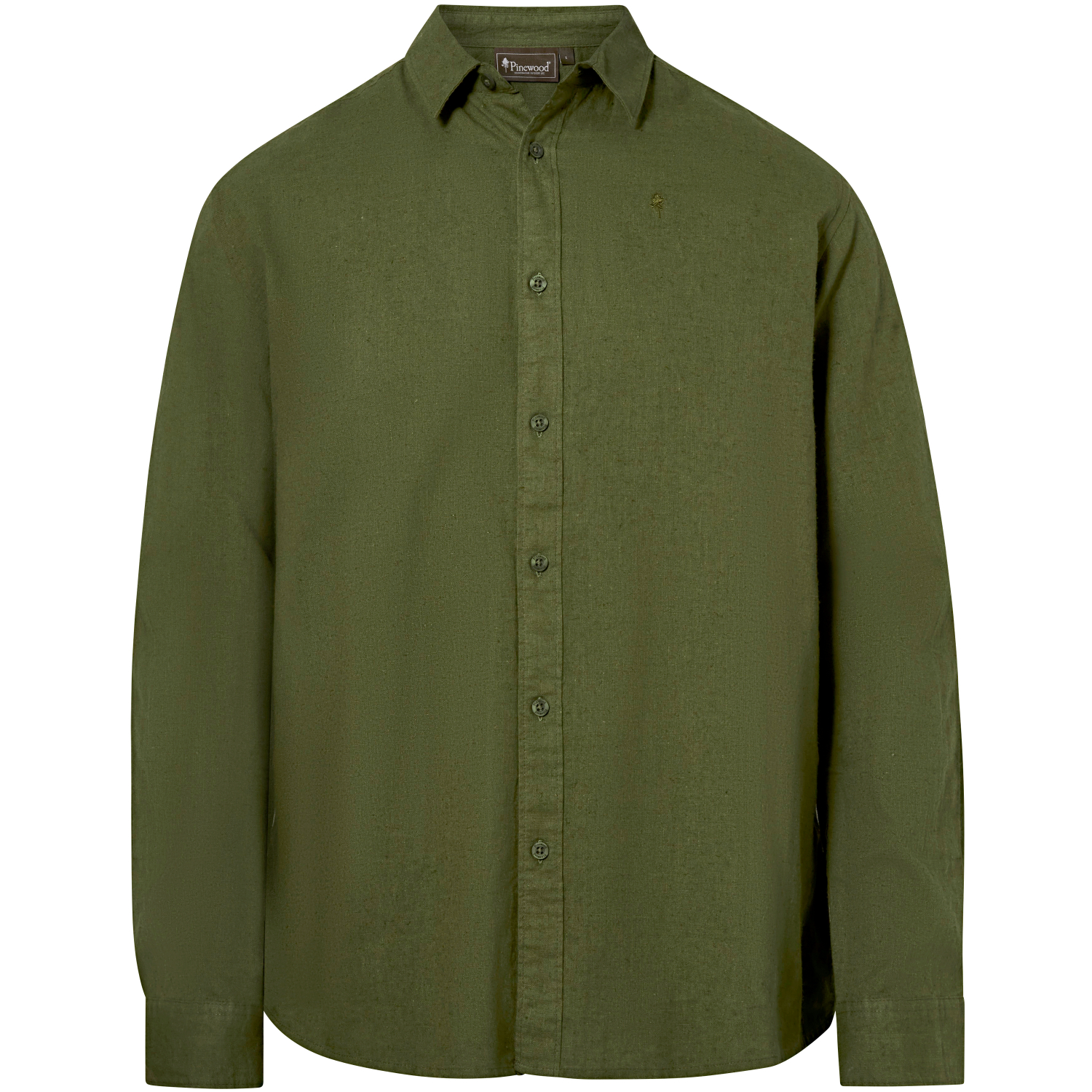 Pinewood Värnamo InsectSafe Hemp Mix L/S Shirt Men (Pine Green) 