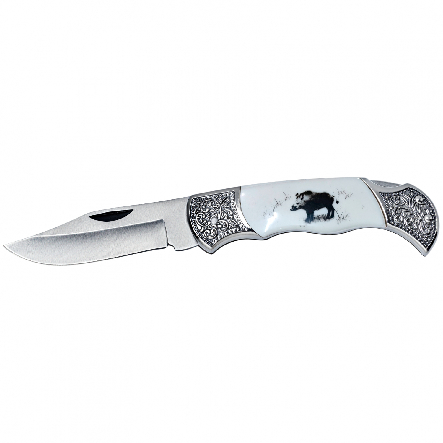 Pocket knife motif wild boar 