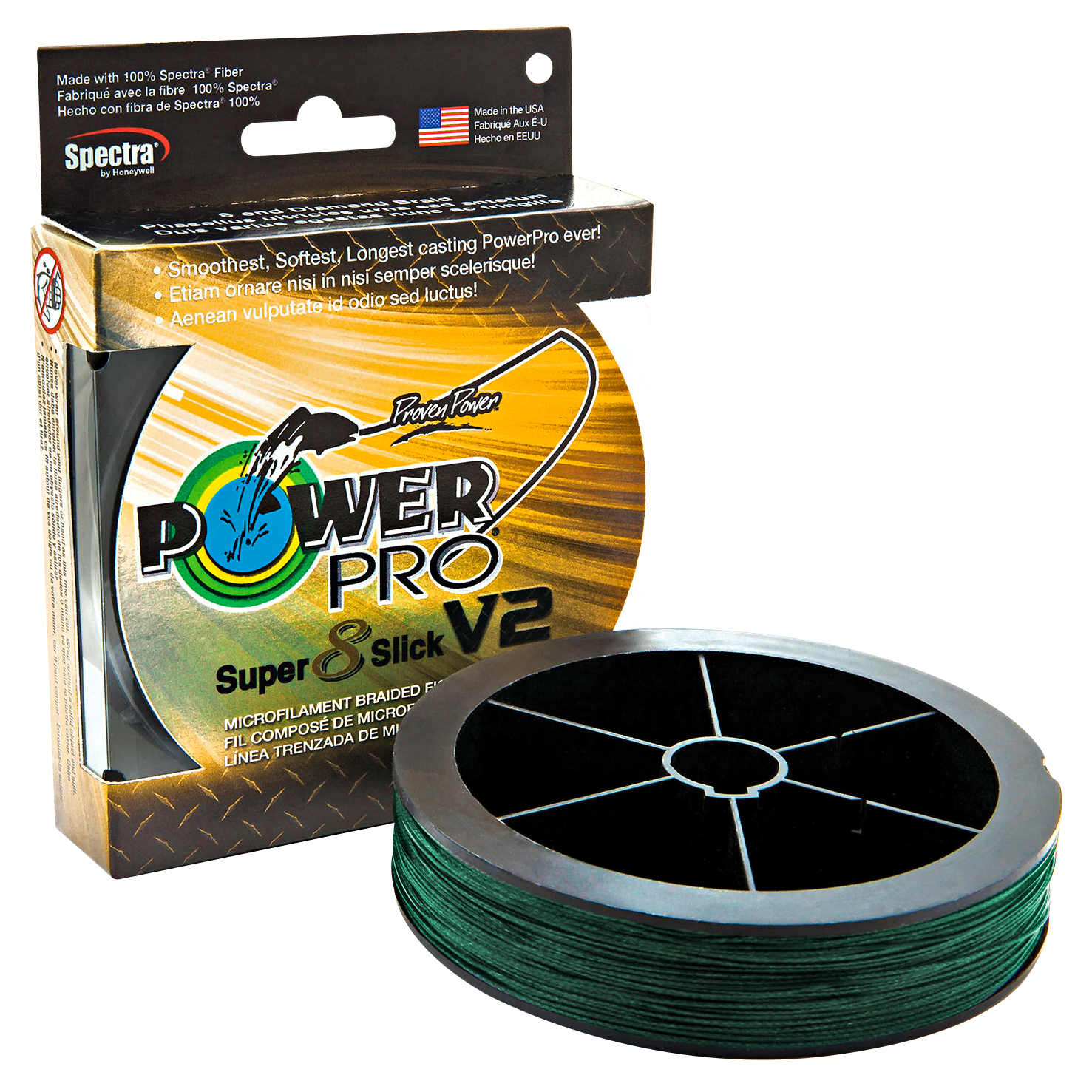 Power Pro Fishing Line Super 8 Slick V2 (moss green, 135 m) at low prices