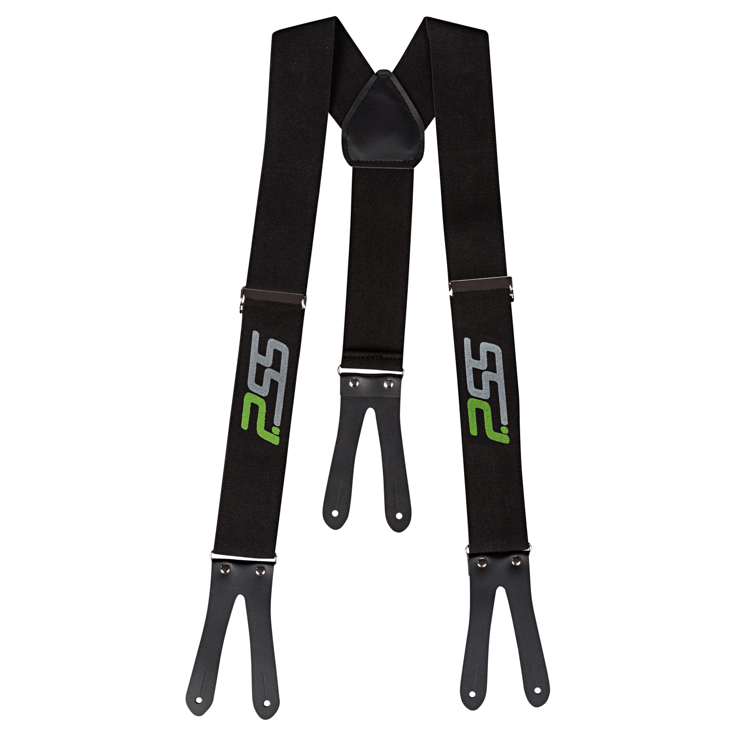 PSS Unisex Classic Braces Unisex, button fastening (Black) 
