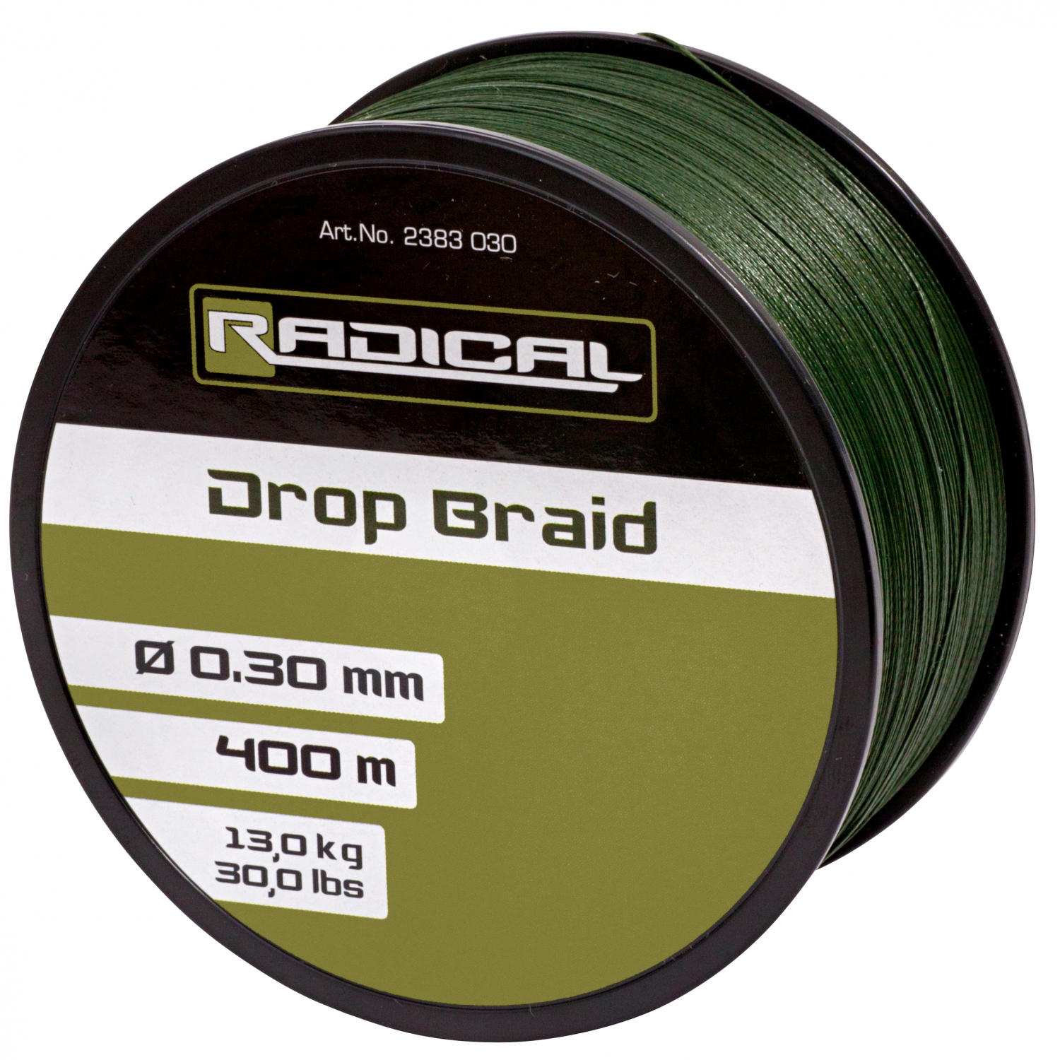 Quantum Radical Fishing Line Radical Drop Braid (dark green) at