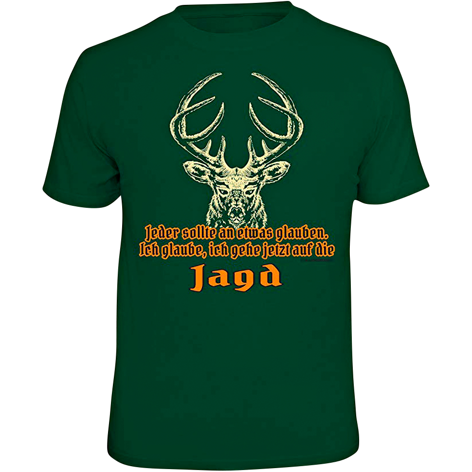 Rahmenlos "Jeder sollte an etwas glauben" T-Shirt Men (Green) 