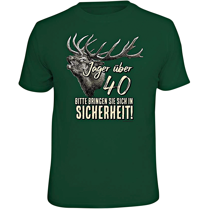 Rahmenlos Men's T-Shirt "Hunters over 40..." (German version only) 