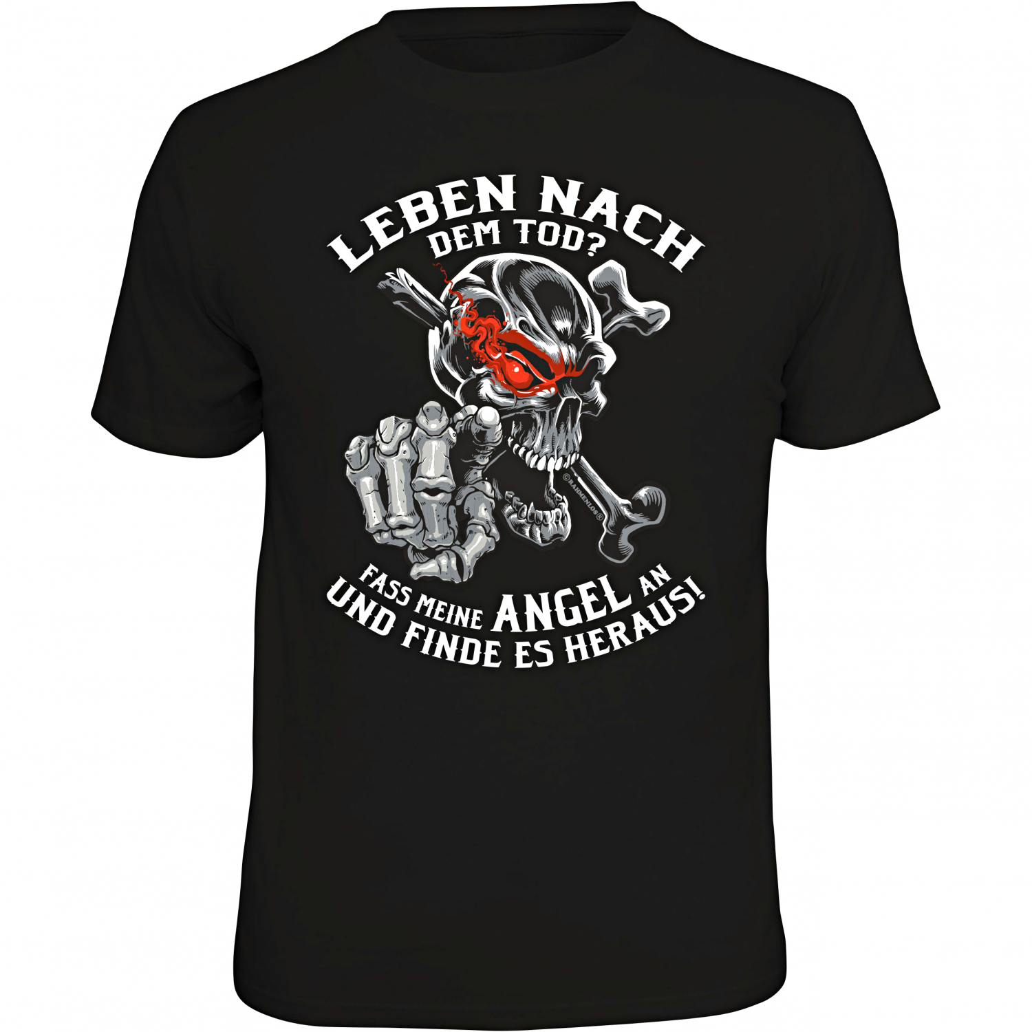 Rahmenlos Men's T-Shirt Life after death? (German version only)
