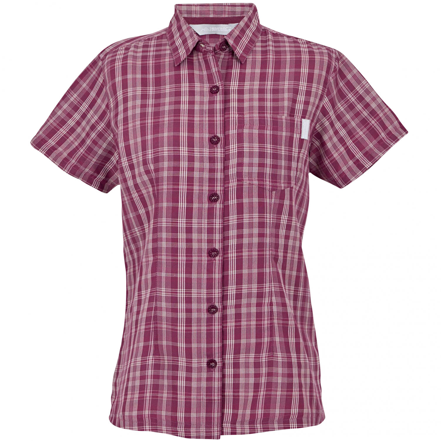 Regatta Mindano VIII Short Sleeve Shirt Women (Beaujolais Check) 