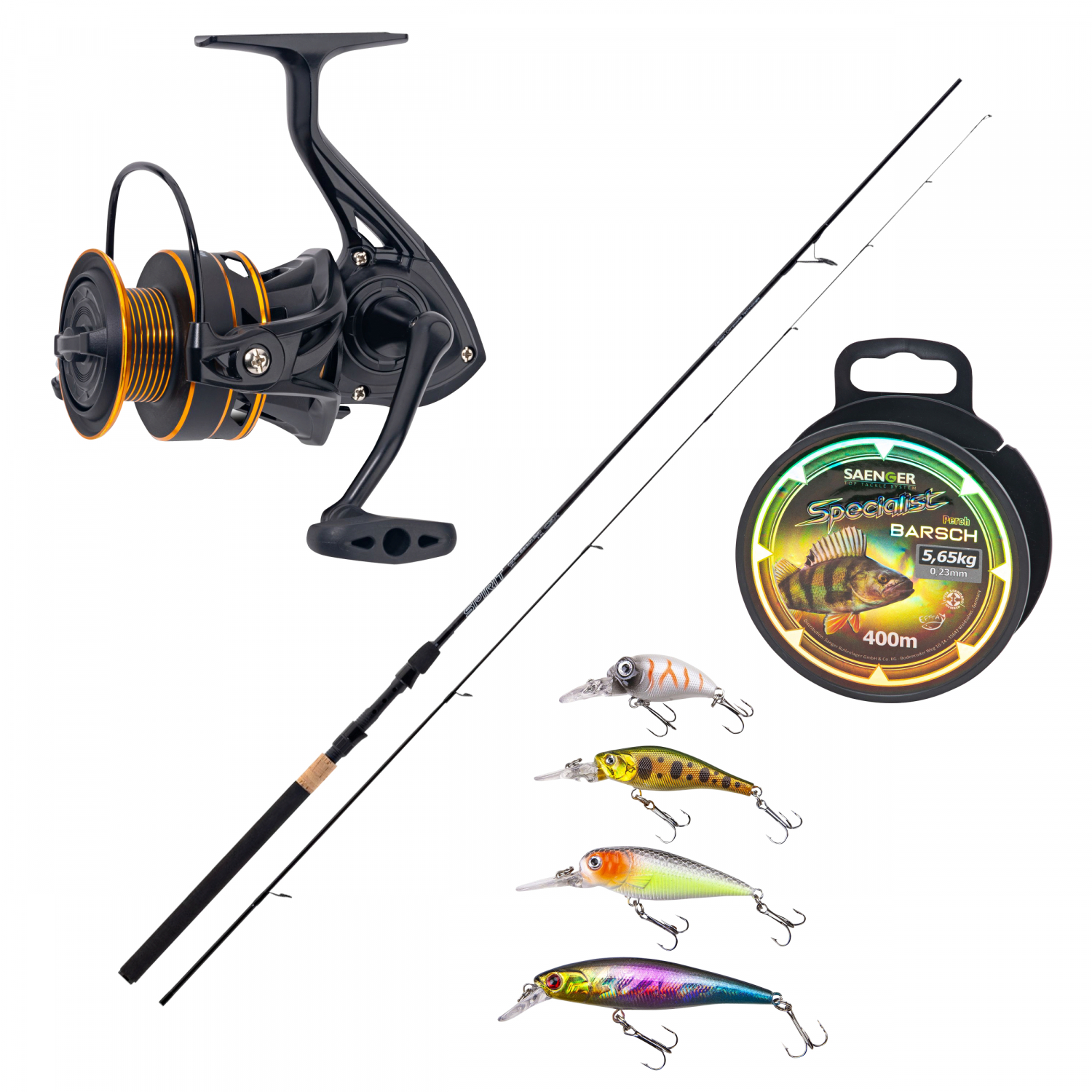 Sänger Complete trout and perch set (rod, reel, line, lure) 