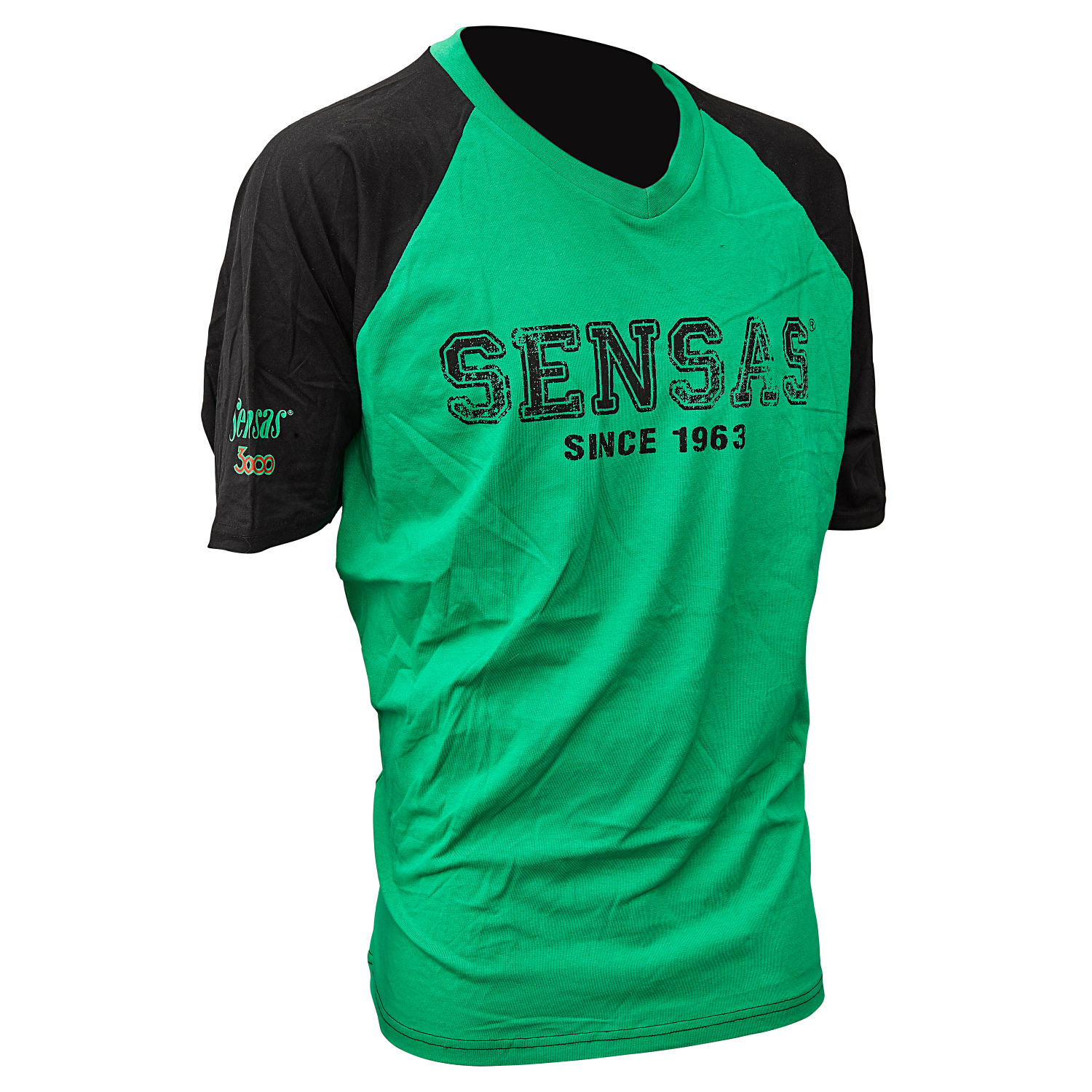 Sensas Men's Sensas Men's T-Shirt V (Green & Black) 