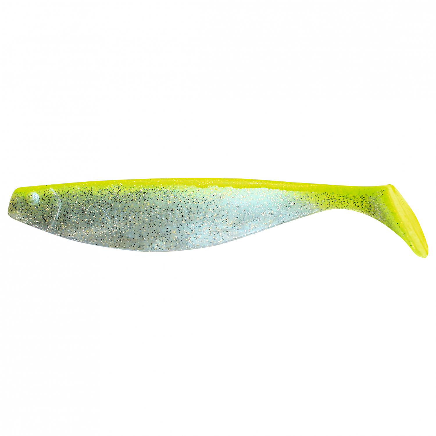 ShadXperts Xtra-Soft 6" Shad (blue/Pearl/glitter/fluo Yellow) 