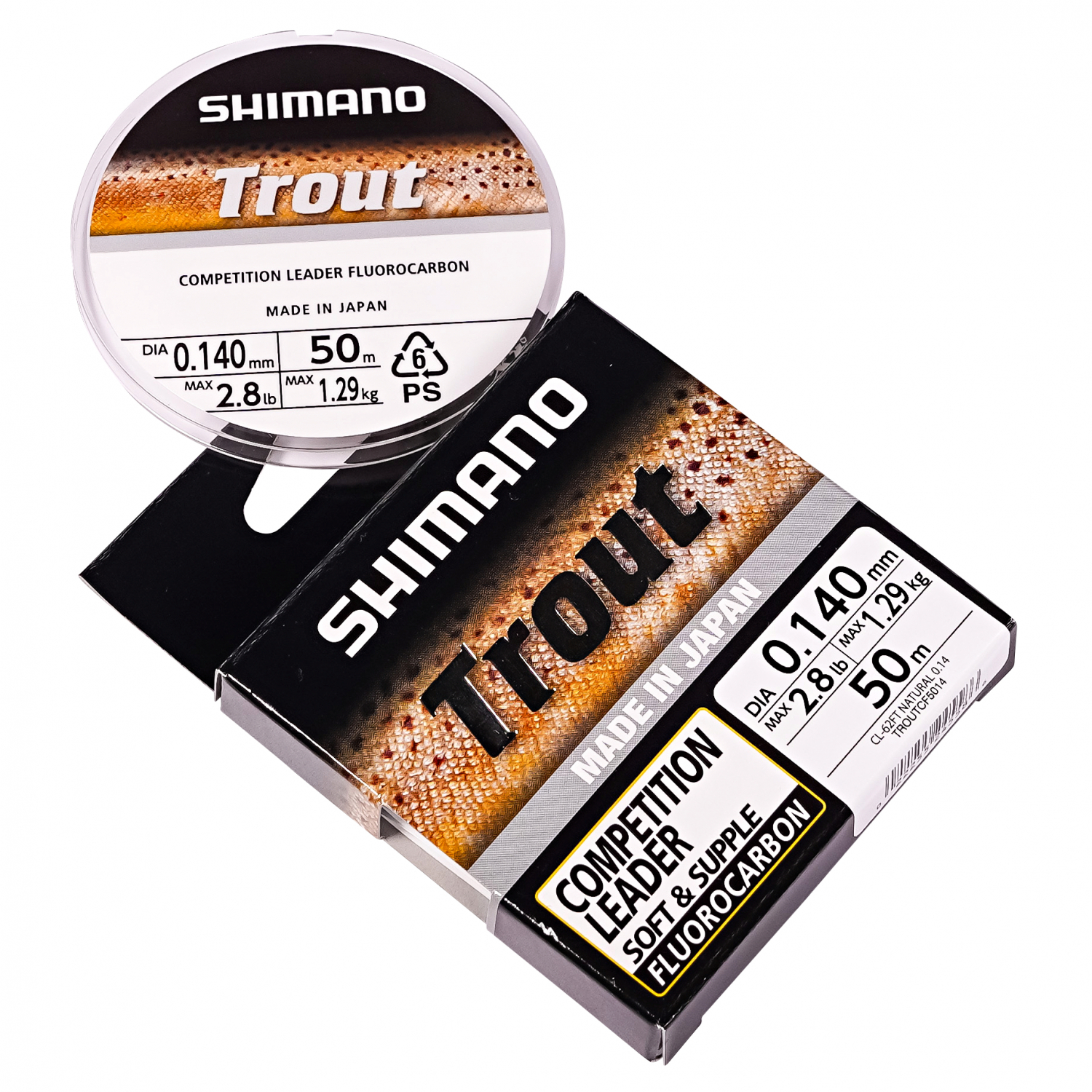 Shimano Shimano Trout Competition Fluorocarbon fishing line (transparent, 50 m) 