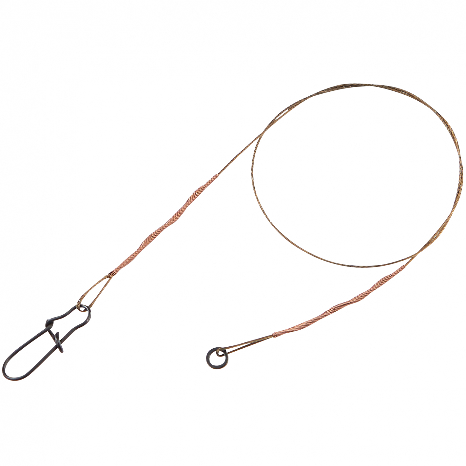 Shirasu 7x7 Wire Leader with Solid Ring and Snap 