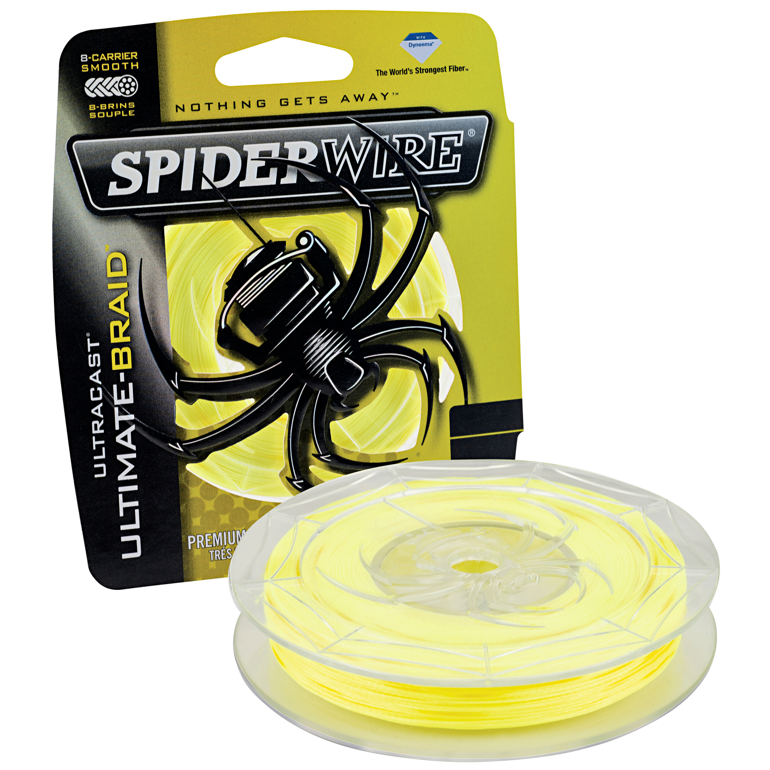 Spiderwire Fishing Line Ultracast 8 Carrier (yellow, 110 m) at low