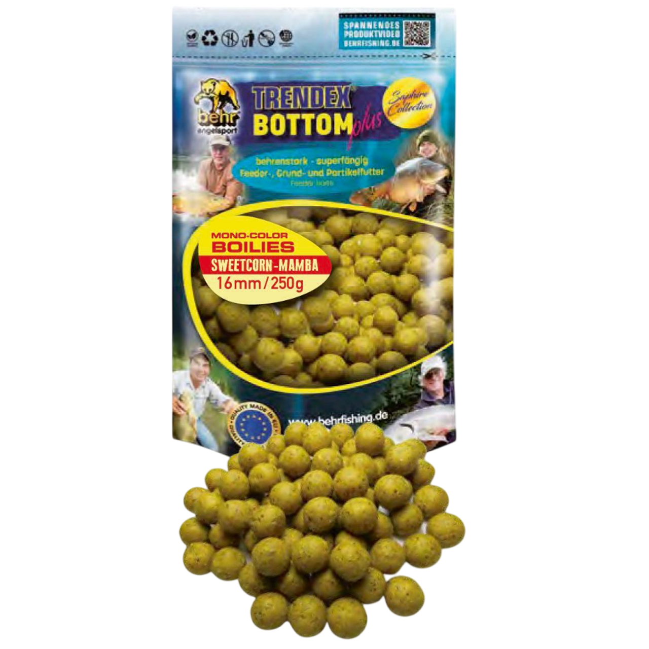 Trendex Mono-Colour Boilies (Sweetcorn-Mamba) 