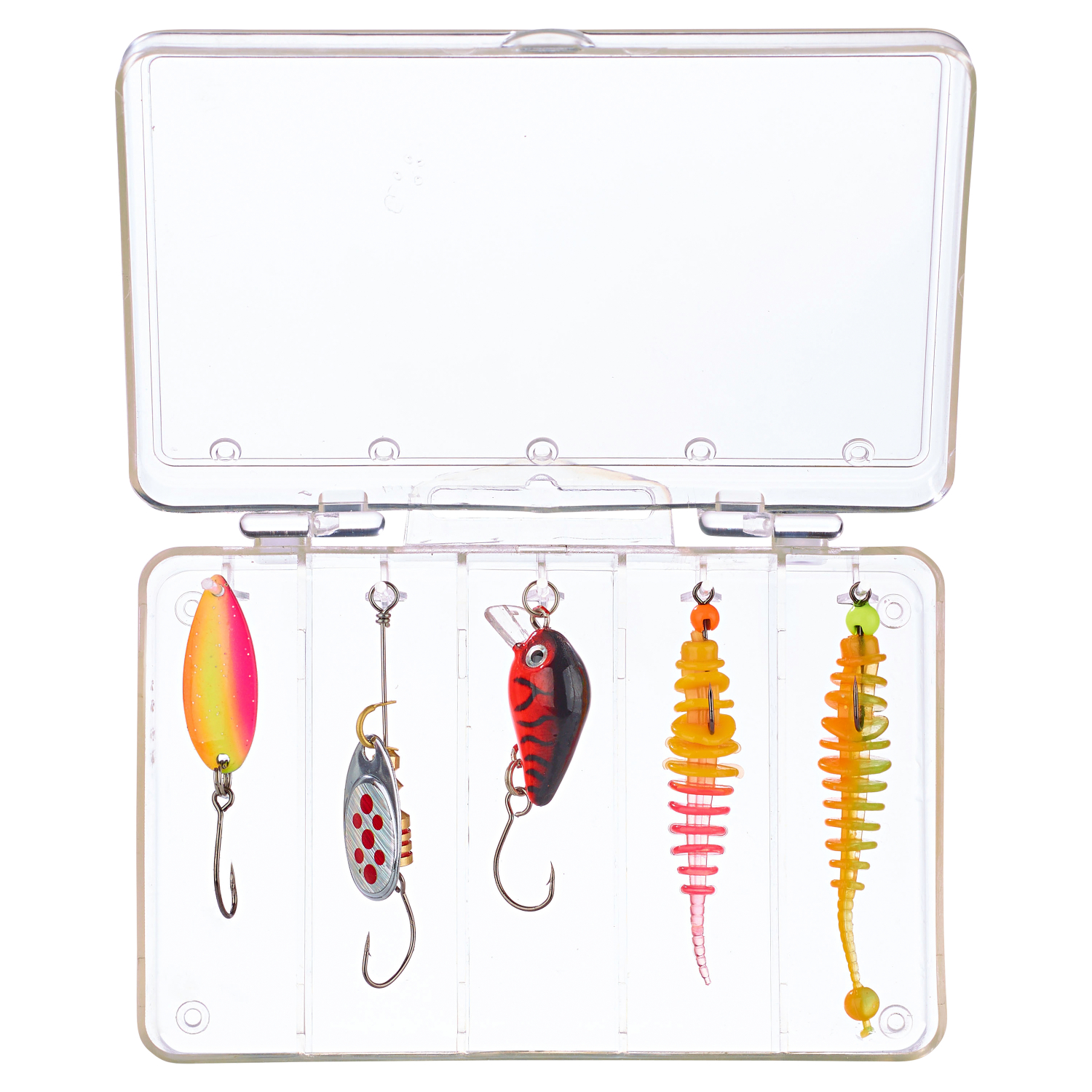 Trout Attack Artificial Lure Sets (Overcast Sky/Cloud Water) 