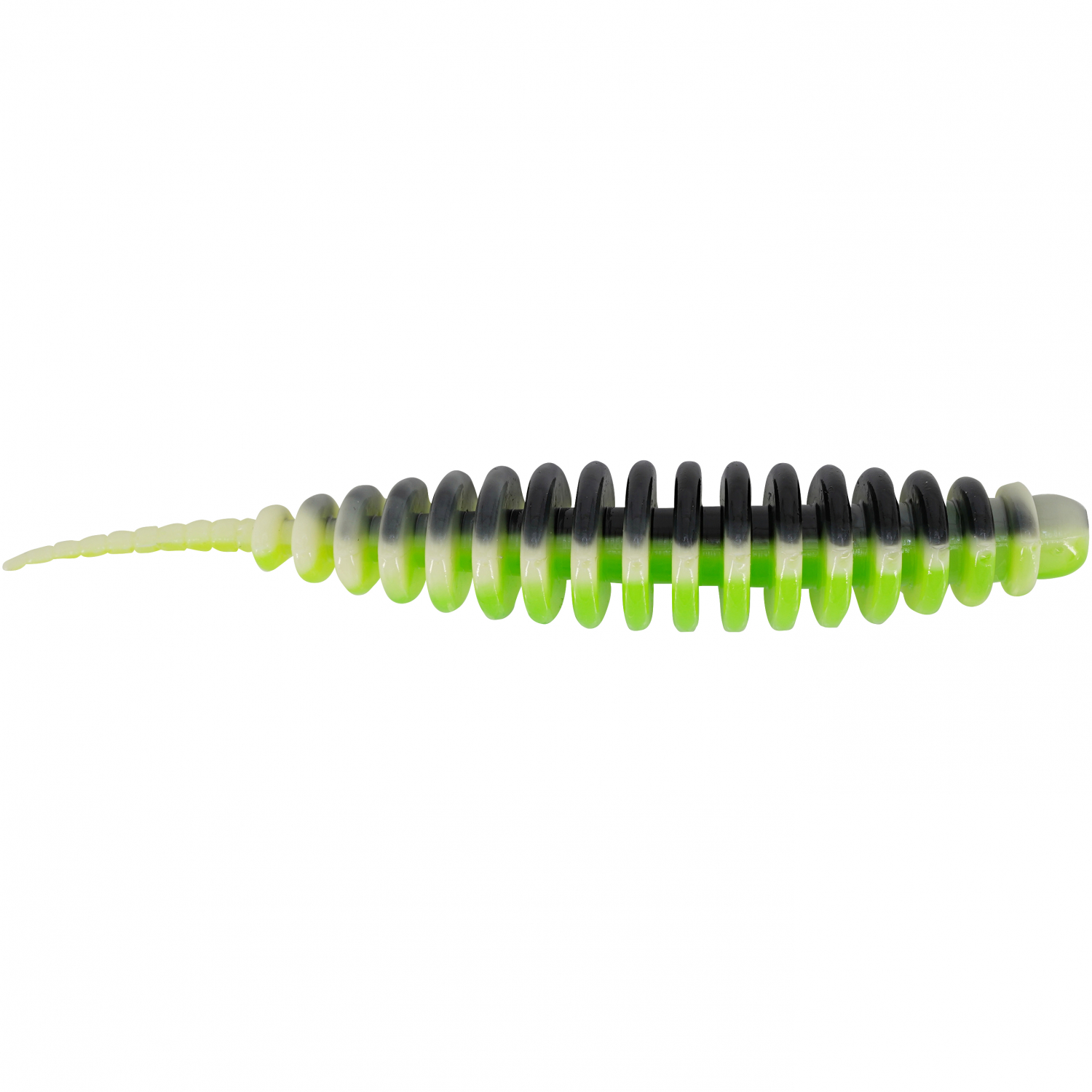 TroutMaster Master Worm (Black Chartreuse) 