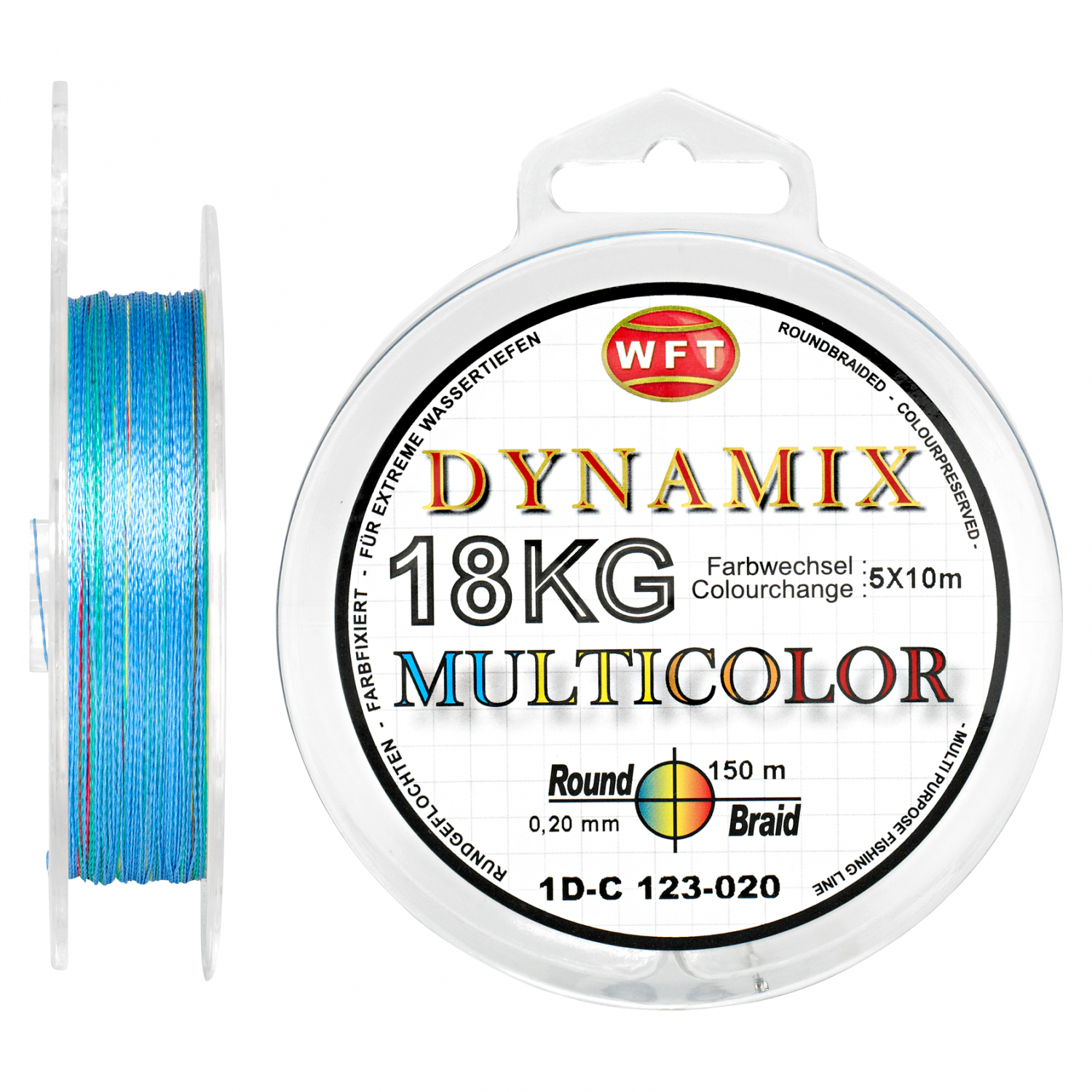 WFT Fishing Line Dynamix Round Braid (multicolor) at low prices
