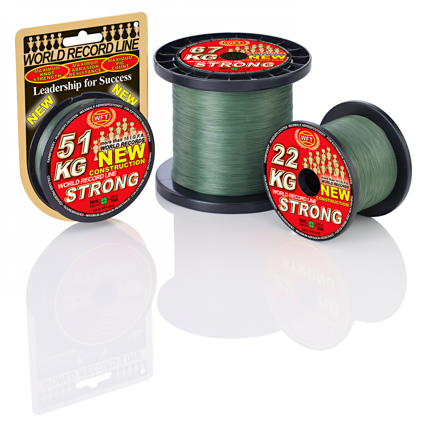 WFT Fishing Line KG Strong (green) 