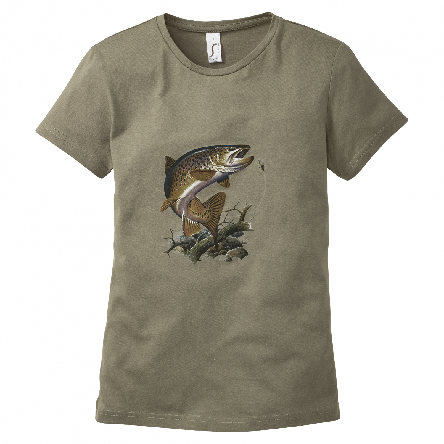 Womens T-Shirt Trout at low prices