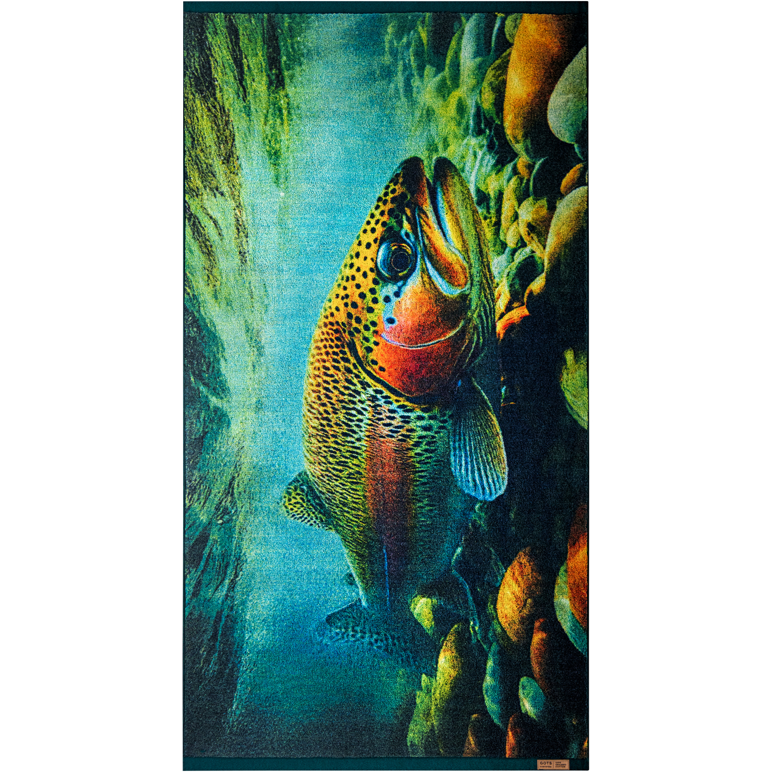 Zwoltex Towel featuring a “Trout” design 