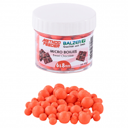 Balzer Method Feeder Boilies (Orange-Sweet Chocolate)