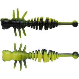  PowerBait Power Larvae (Black/Sunshine Yellow)
