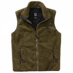 Brandit Men's Teddy fleece waistcoat (oliv)