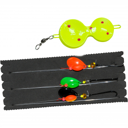  Flounder spoon rig (yellow)