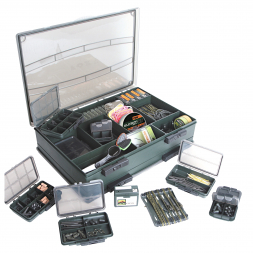 Fox Carp Accessory Box F Box® Deluxe Set (Large Double Sided)