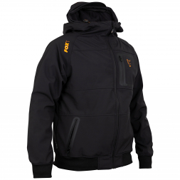 Fox Carp Men's Collection Outdoor Jacket Shell Hoodie (black/orange)
