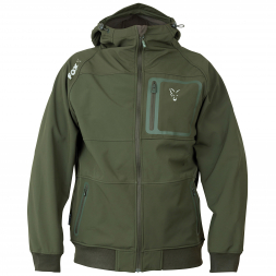Fox Carp Men's Collection Outdoor Jacket Shell Hoodie (green/silver)