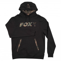 Fox Carp Men's Hoodie LW Print Pullover (black/camo)
