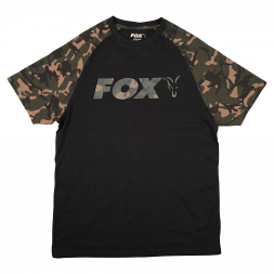 Fox Carp Men's Raglan T-Shirt (black/camo)