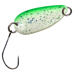 FTM Trout Spoon Bee (Green/White, Silver UV)