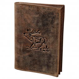 Green Burry Vintage identity card folder Stag (Leather)