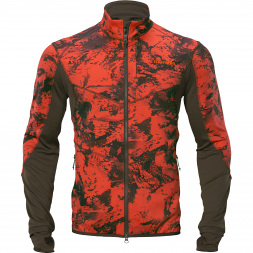 Hunting Green/Orange Blaze Härkila Harkila Men's Kamko Reversible Fleece Jacket 
