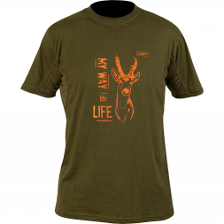 Hart Men's T-shirt Branded Roe Deer
