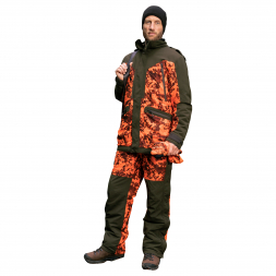  Driven Hunt Jacket Keiler Pro Men (Olive/Orange Camouflage)