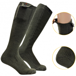  Flex Pro X Heated Socks Unisex (Olive) Sz. M
