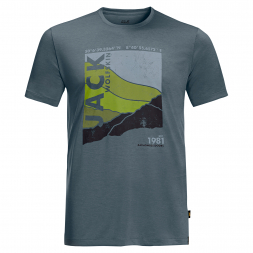 Jack Wolfskin Men's T-Shirt Crosstail Graphit