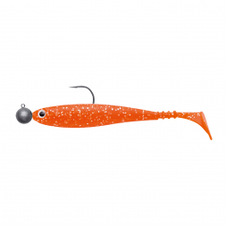 Jackson Rubber fish Zanderbait (Orange Glitter)