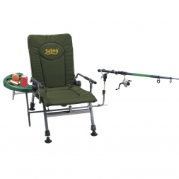  Chair with armrests and table