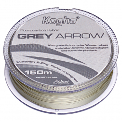 Kogha Fishing Line Fluorocarbon Hybrid Grey Arrow (grey, 150 m)