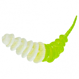 Kogha Softbait Räuberfänger Troutworm (white / green)