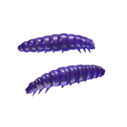 Libra Lures Larva artificial bait (purple white glitter) 