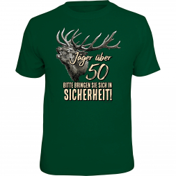 Men's T-Shirt "Hunter over 50..." (German version only)