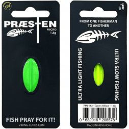 OGP Inline Lure Præsten Micro (Green Yellow) 