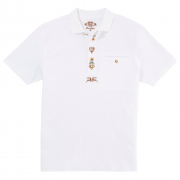 OS Trachten Men's Polo shirt (white)