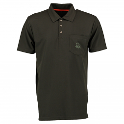 OS Trachten Men's Polo Shirt Wild Boar (traditional green)